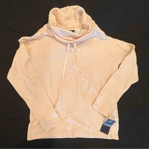 Chaps Pale Pink Mock Neck Pullover